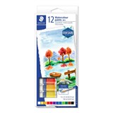 STAEDTLER WATERCOLOUR PAINTS ASSORTED BOX 12