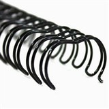 GOLD SOVEREIGN WIRE BINDING COMB 23 LOOP 6MM  A4 BLACK BOX 100