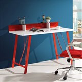 SYLEX BATON ROUGE COMPUTER DESK 1200 X 600 X 865MM REDWHITE