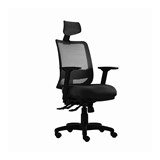 SYLEX EPIC HI BACK OFFICE CHAIR MESH BACK WITH ARMS BLACK