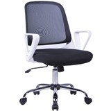 FLEET TASK CHAIR MEDIUM BACK ARMS BLACKCHROME