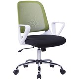 FLEET TASK CHAIR MEDIUM BACK ARMS LIMECHROME
