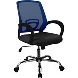 SYLEX TRICE TASK CHAIR MEDIUM BACK 1LEVER ARMS MESH BLUE BLACK SEAT