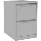STEELCO FILING CABINET 2 DRAWER 470 X 620 X 710MM SILVER GREY