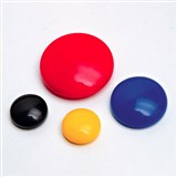 VISTA MAGNETIC WHITEBOARD BUTTONS 30MM ROUND BLACK PACK 8