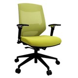 VOGUE TASK CHAIR MEDIUM MESH BACK ARMS GREEN