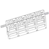 DEFLECTO LITLOC BROCHURE HOLDER WALL DISPLAY 2TIER 8 X A4 CLEAR