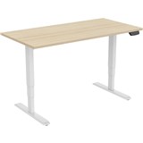 ELEV8 SITSTAND DESK DUAL MOTOR 1500 X 750MM OAKWHITE
